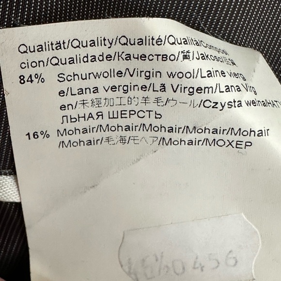 HUGO BOSS Aamon Hago Sport Coat Blazer Jacket Gray Wool Mohair Career, Size 36S - Picture 12 of 13